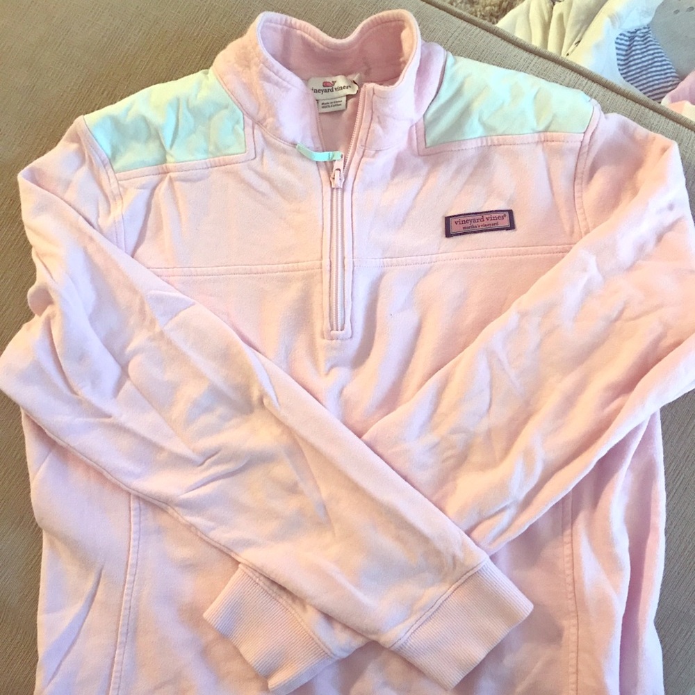 Vineyard Vines Shep Shirt light pink and blue